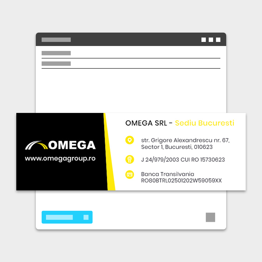 Semnatura email Omega